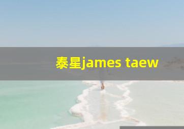 泰星james taew